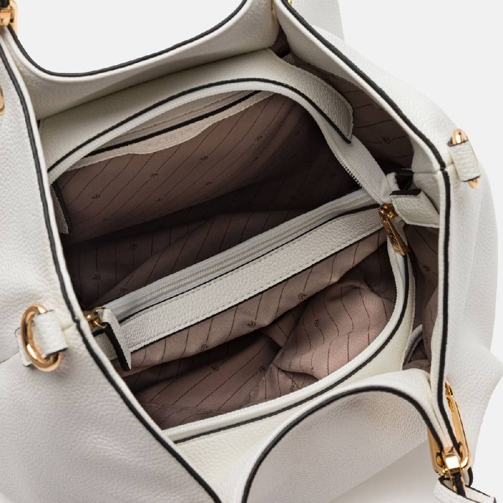 L. Credi Ebony Shopper weiss Rabatte dieses Monats