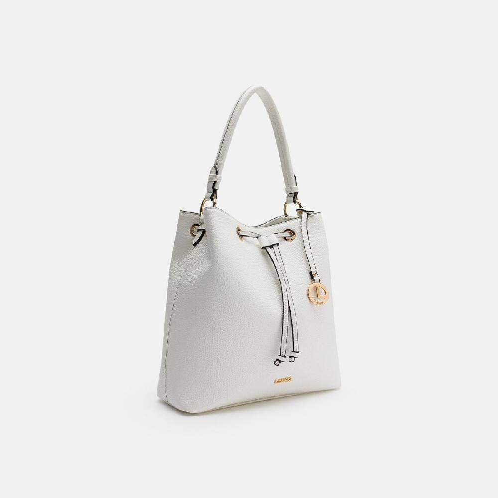 L. Credi Ebony Hobo weiss Sonderangebot