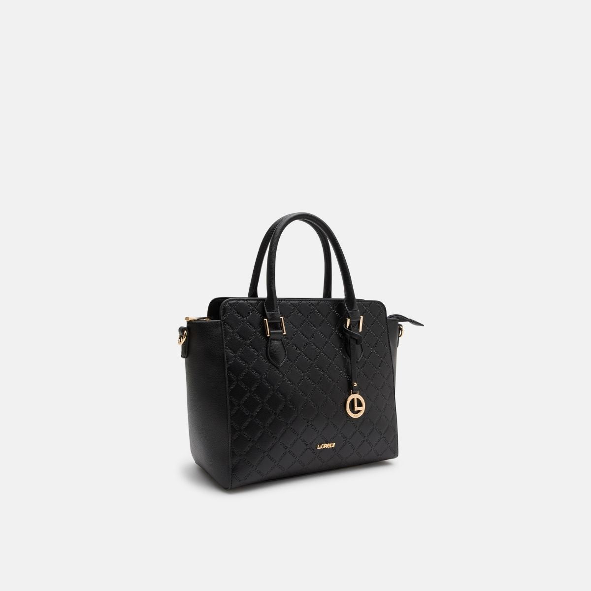 L. Credi Filiberta Henkeltasche schwarz 50% Rabatt mit kostenlosem Versand