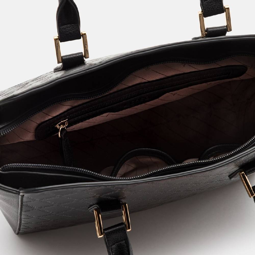 L. Credi Filiberta Henkeltasche schwarz 50% Rabatt mit kostenlosem Versand