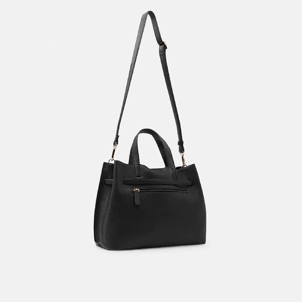 L. Credi Nieke Henkeltasche schwarz im Angebot