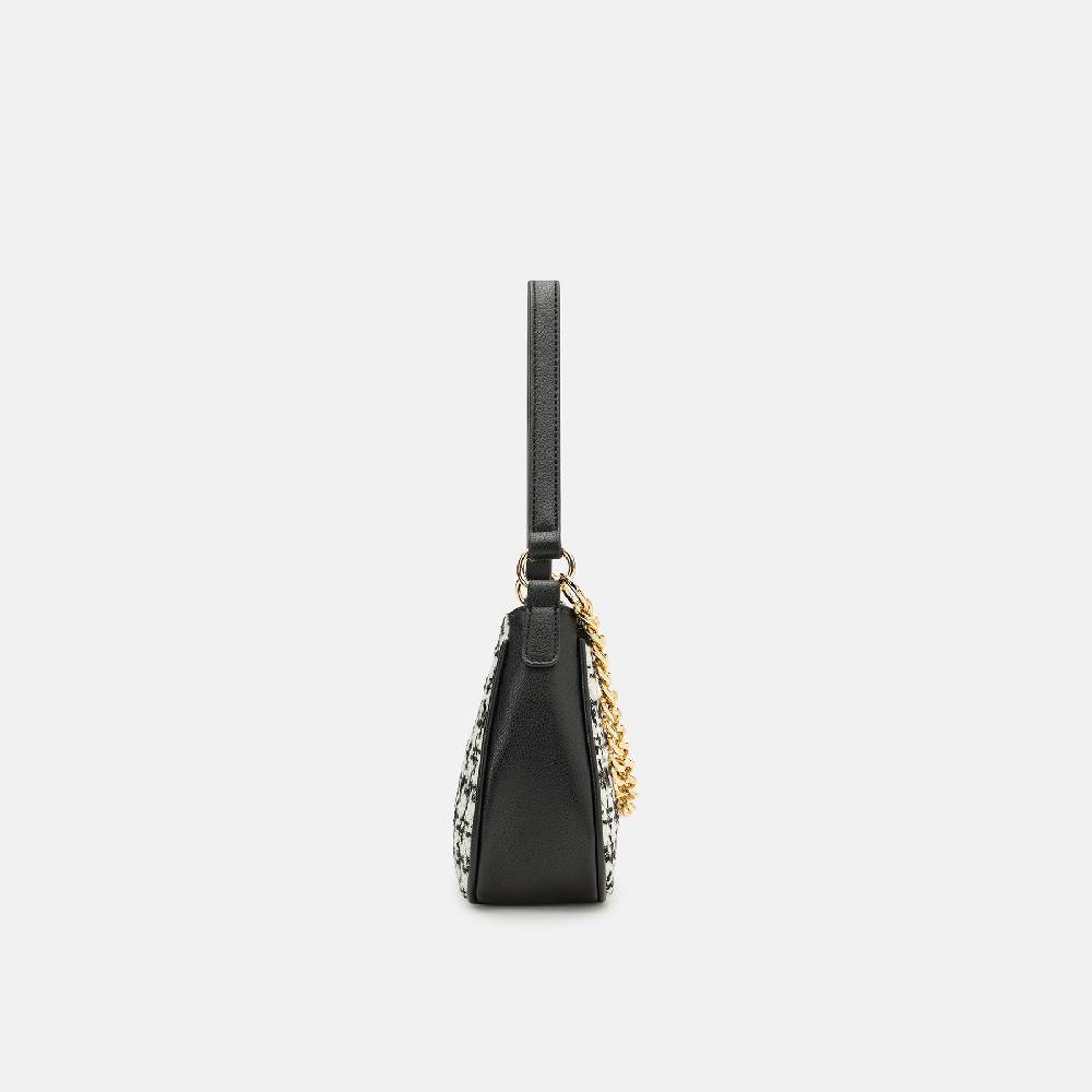 L. Credi Naissa Hobo schwarz / offwhite Schlussverkauf