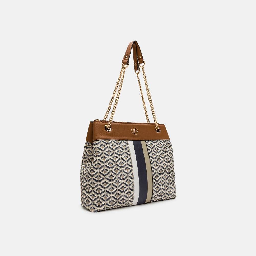 L. Credi Melina Hobo beige multi Bis zu 50% Rabatt