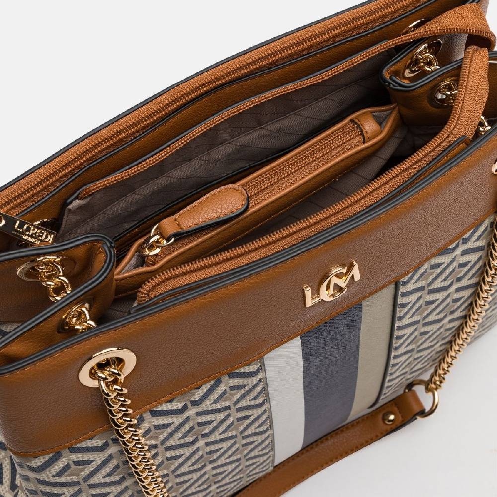 L. Credi Melina Hobo beige multi Bis zu 50% Rabatt
