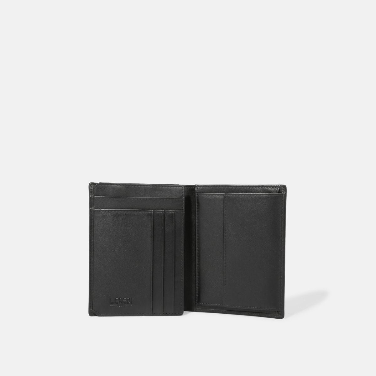 L. Credi David Portemonnaie schwarz im Angebot