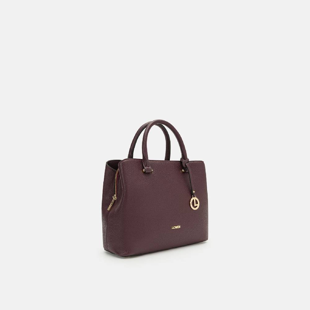 L. Credi Maxima Henkeltasche dark plum Kostenloser Versand