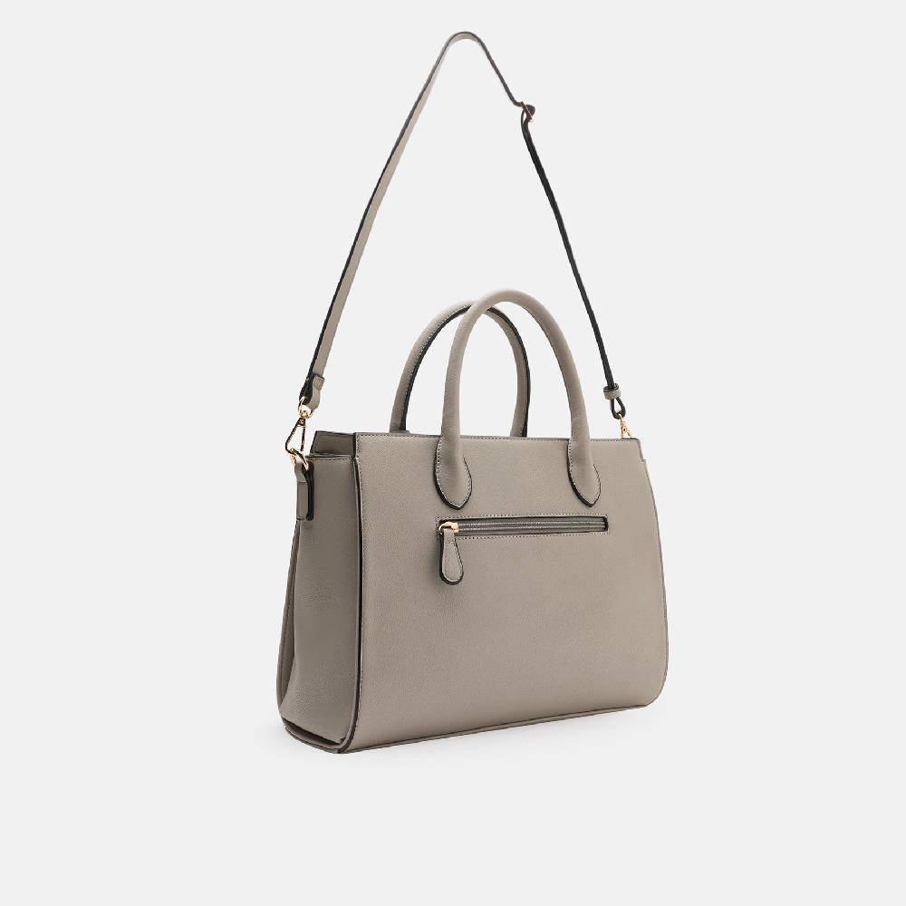 L. Credi Konstanze Henkeltasche stone Räumungsverkauf