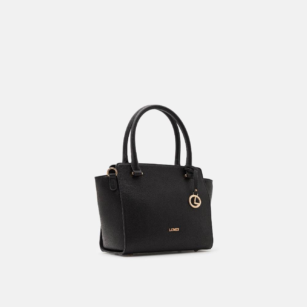 L. Credi Nura Henkeltasche schwarz Discount Store für neue Produkte