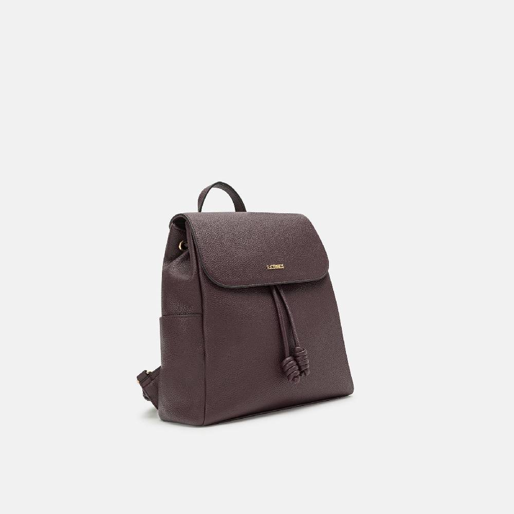 L. Credi Nalina Rucksack dark plum Nur noch ein Tag übrig