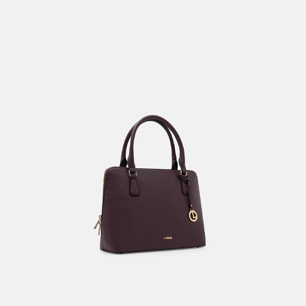 L. Credi Ninelle Henkeltasche dark plum Fabrikladen