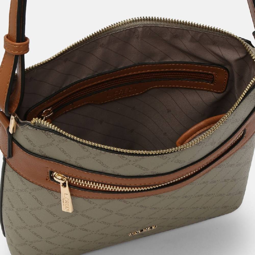 L. Credi Filiberta Umhängetasche taupe Top Angebot