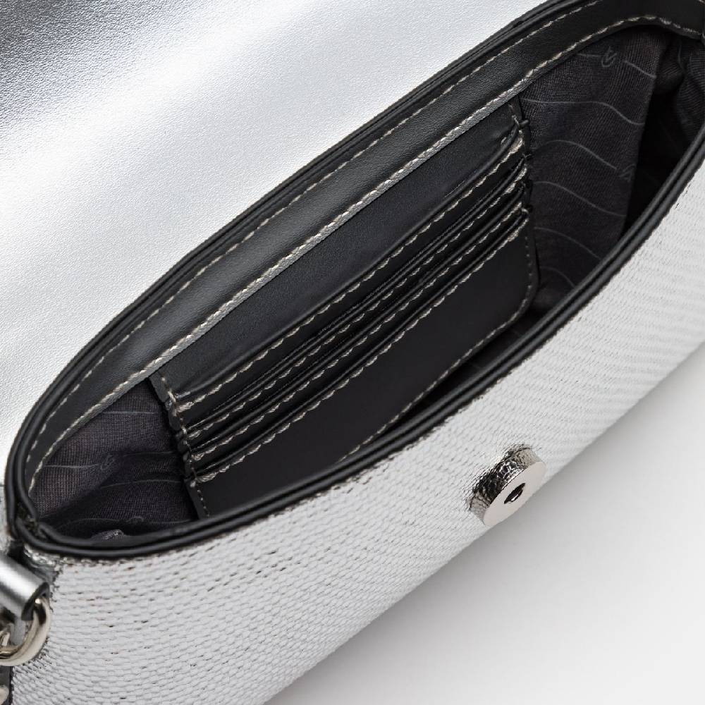 L. Credi Nadine Clutch silber Discount Store für neue Produkte