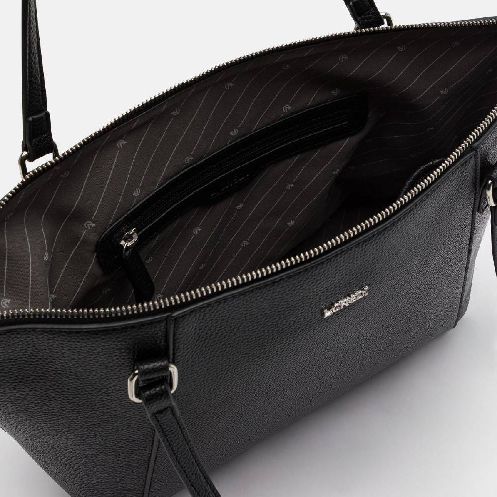 L. Credi Michaela Shopper schwarz Kostenloser Versand international