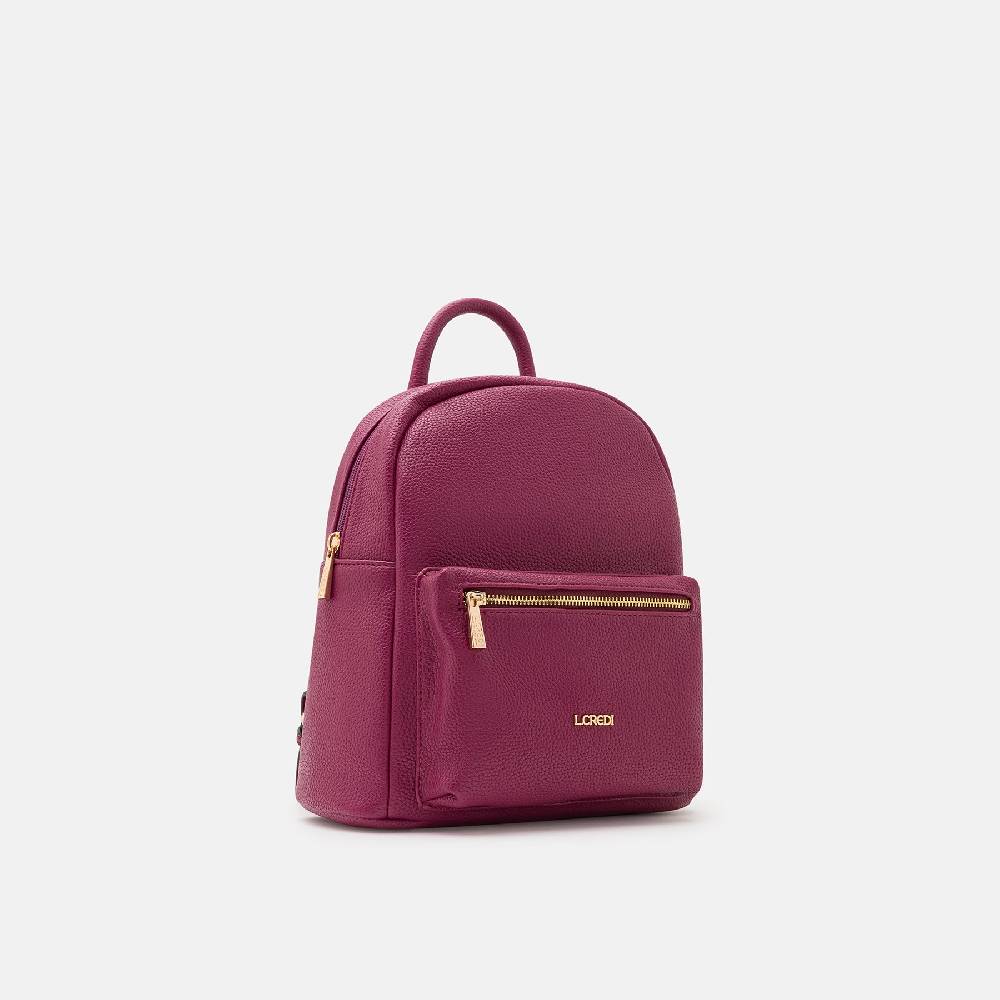 L. Credi Budapest Rucksack plum Limitierter Zeitrabatt
