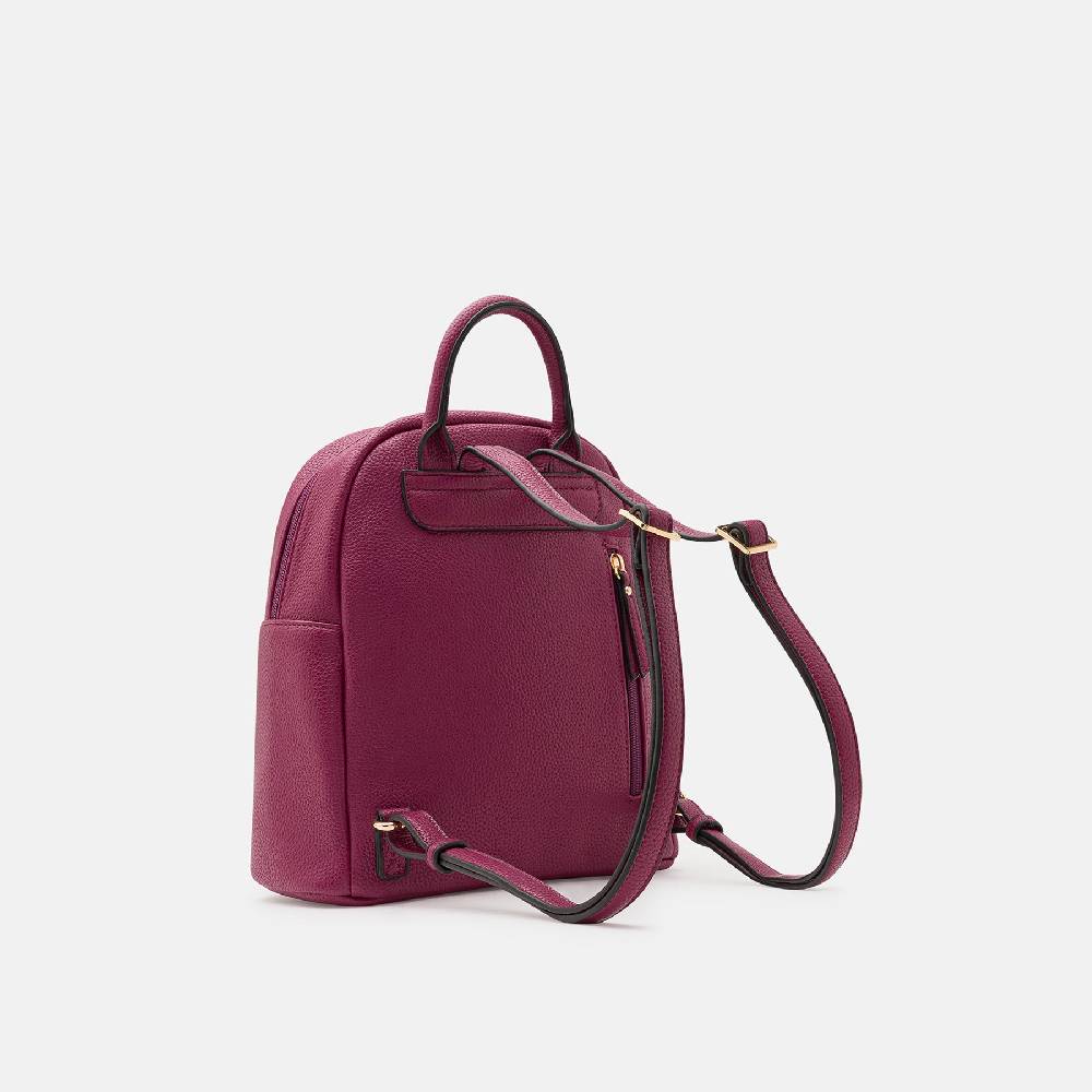 L. Credi Budapest Rucksack plum Limitierter Zeitrabatt