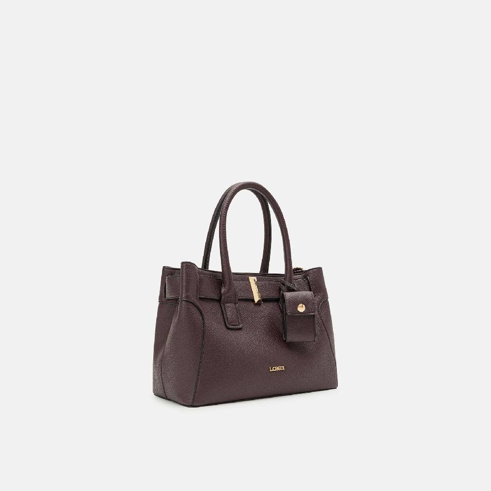 L. Credi Nadira Henkeltasche dark plum Fabrik Onlineshop