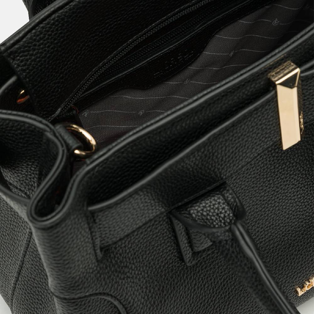 L. Credi Nadira Henkeltasche schwarz Fabrikpreis