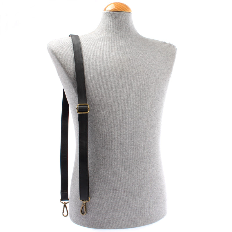 Leconi Trageriemen Leder 150cm schwarz LEC-R7 Neueste Mode