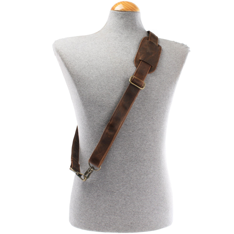 Leconi Trageriemen Leder schlamm breit 150cm LEC-R3 Online Outlet