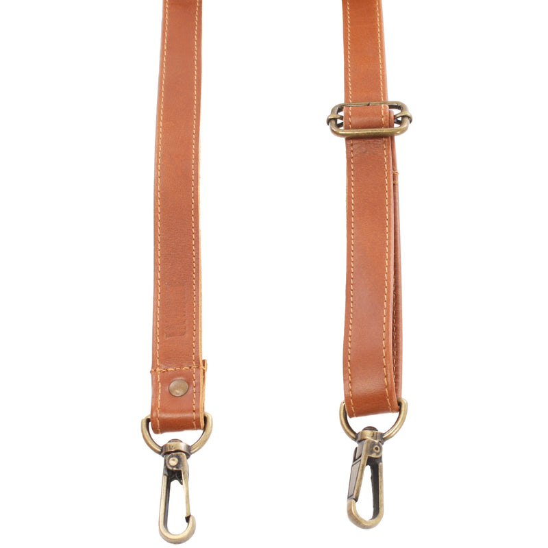Leconi Trageriemen Leder cognac schmal 150cm LEC-R4 Neuheiten