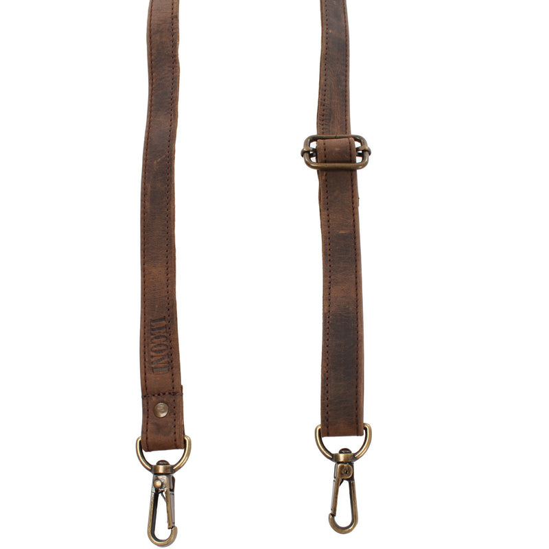 Leconi Trageriemen Leder schlamm schmal 150cm LEC-R4 Sonderangebote