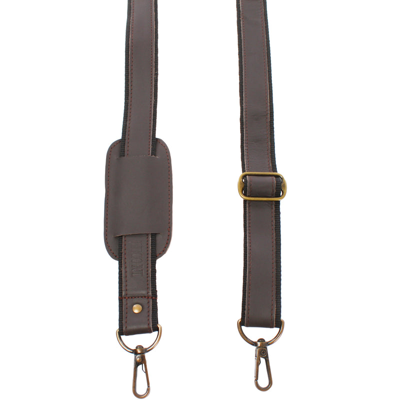 Leconi Trageriemen Leder dunkelbraun 150cm LEC-R2 Tiefpreis