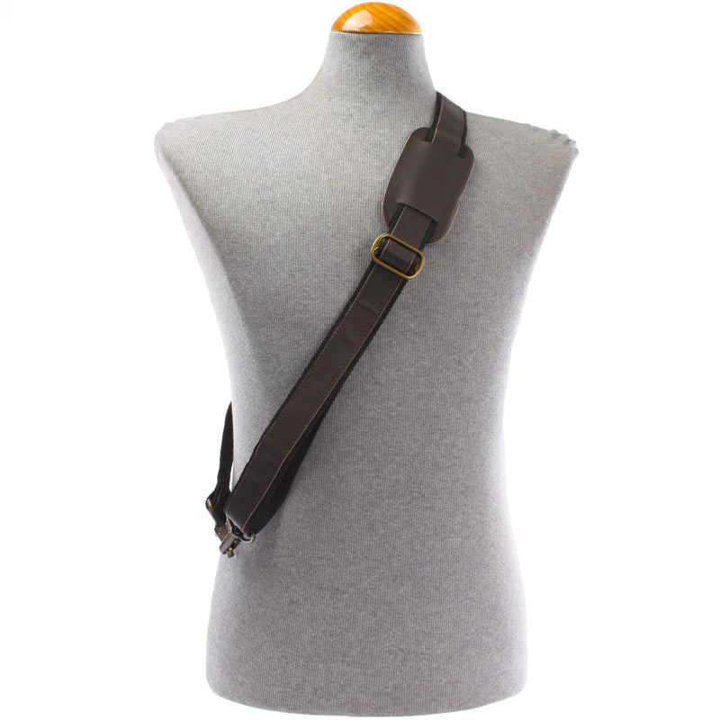 Leconi Trageriemen Leder dunkelbraun 150cm LEC-R2 Tiefpreis