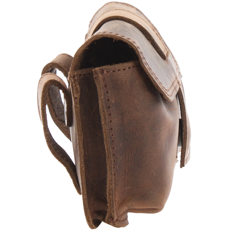 Leconi Gürteltasche Bauchtasche Hüfttasche Damen Herren Leder schlamm LE9005 Wochenangebot