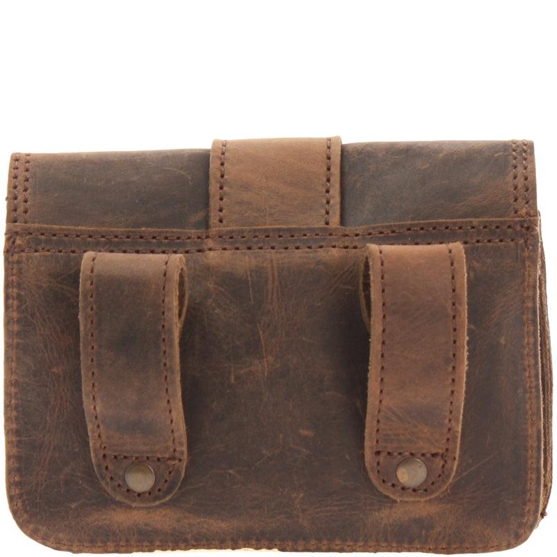 Leconi Gürteltasche Bauchtasche Hüfttasche Damen Herren Leder schlamm LE9005 Wochenangebot