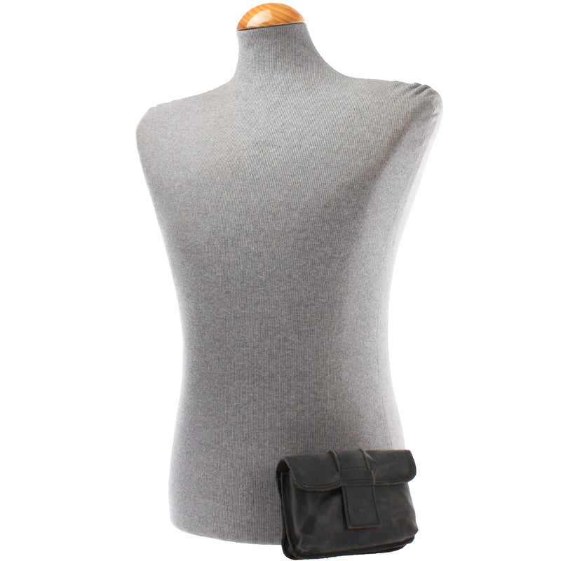 Leconi Gürteltasche Bauchtasche Hüfttasche Damen Herren Rindsleder grau LE9005 Begrenzte Freigabe
