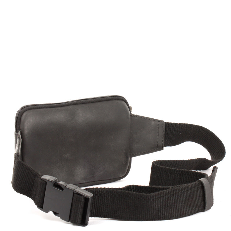 Leconi Gürteltasche Bauchtasche Hüfttasche Festivaltasche Büffelleder schwarz LE9015 Letzte 3 Tage