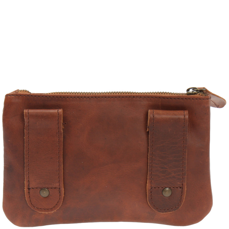 Leconi Gürteltasche Bauchtasche Hüfttasche Damen Herren Rindsleder braun LE9019 Bis zu 60% Rabatt