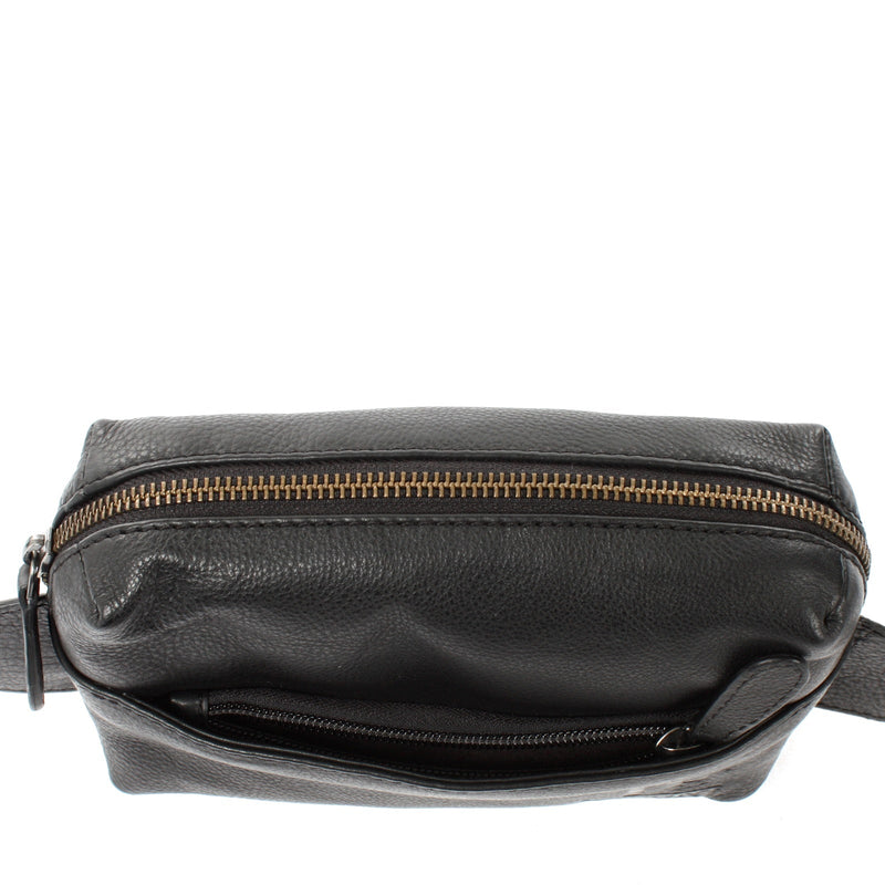 Leconi Gürteltasche Bauchtasche Hüfttasche Damen Herren Nappa Leder schwarz LE9029 Bis zu 55% Rabatt