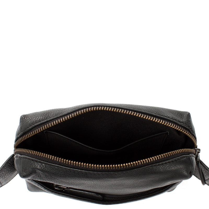 Leconi Gürteltasche Bauchtasche Hüfttasche Damen Herren Nappa Leder schwarz LE9029 Bis zu 55% Rabatt