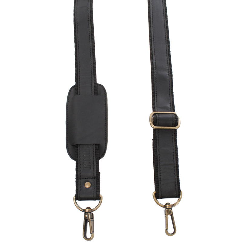 Leconi Trageriemen Leder schwarz 115cm LEC-R1 Nur noch ein Tag übrig