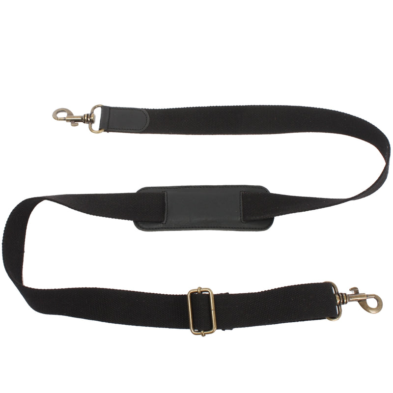Leconi Trageriemen Baumwolle Leder 150cm schwarz LEC-R6 Super Rabatt
