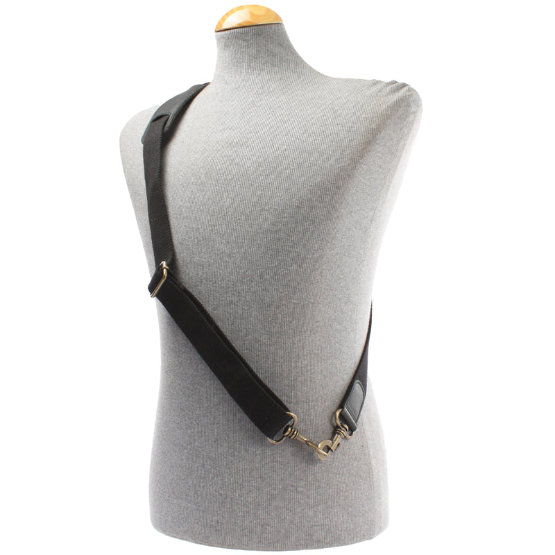 Leconi Trageriemen Baumwolle Leder 150cm schwarz LEC-R6 Super Rabatt