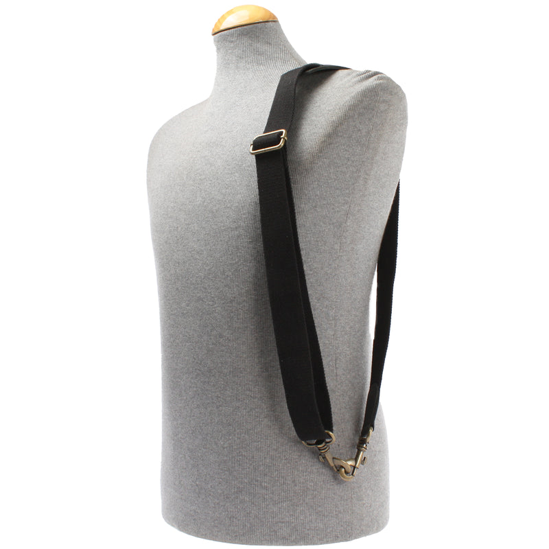 Leconi Trageriemen Baumwolle Leder 150cm schwarz LEC-R6 Super Rabatt