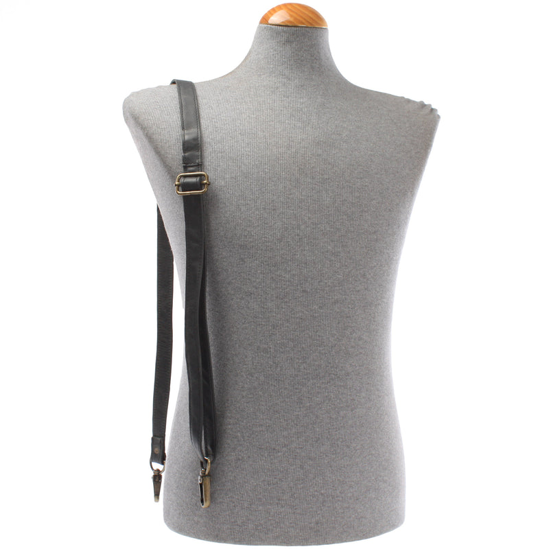 Leconi Trageriemen Leder grau schmal 150cm LEC-R4 Riesige Rabatte