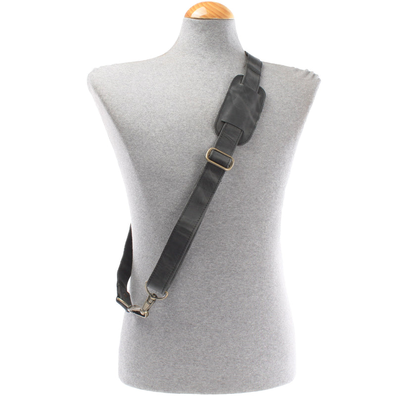 Leconi Trageriemen Leder grau breit 150cm LEC-R3 50% Rabatt mit kostenlosem Versand