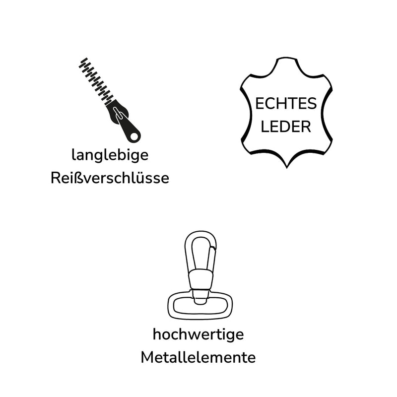 Leconi Damentasche Umhängetasche Handtasche Leder rehbraun LE0065 Angebote