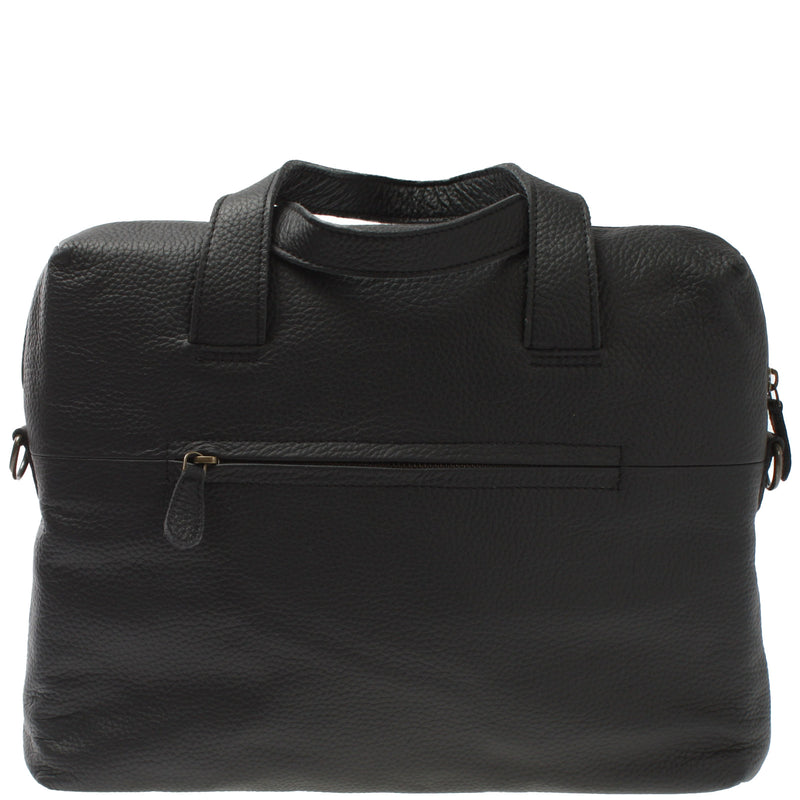 Leconi Schultertasche Henkeltasche Shopper DIN A4 Handtasche Damen Leder schwarz LE0059 Rabatt
