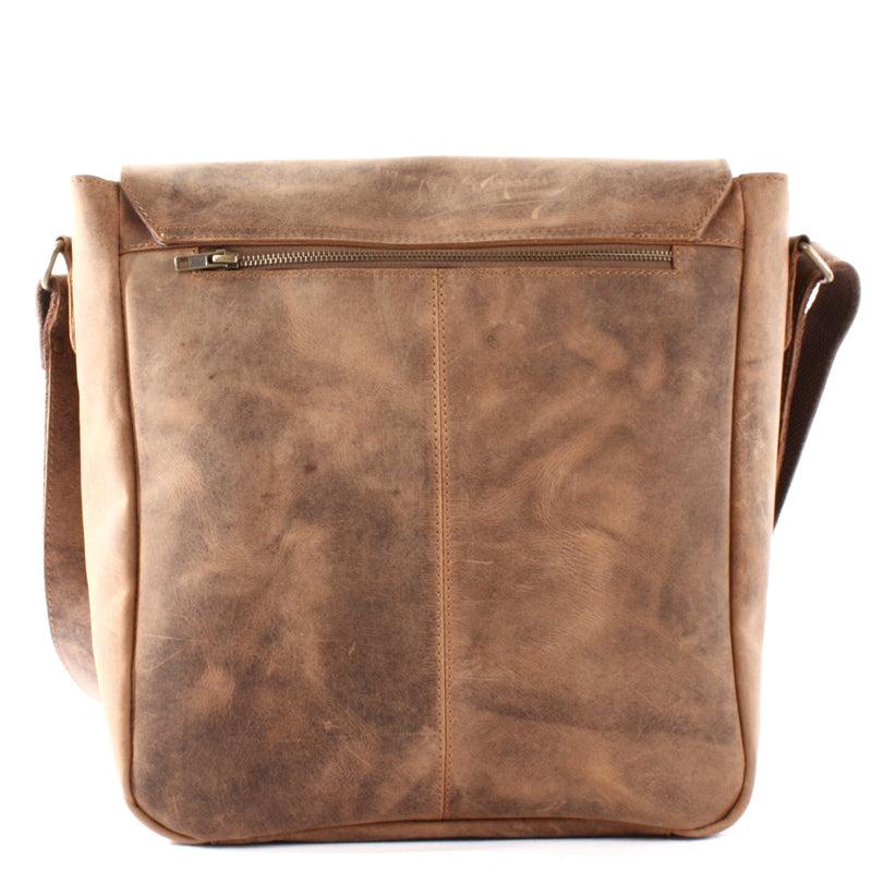 Leconi Umhängetasche Schultertasche Messenger Bag Kuriertasche Businesstasche Leder vintage braun LE3063 Vierteljährliche Förderung