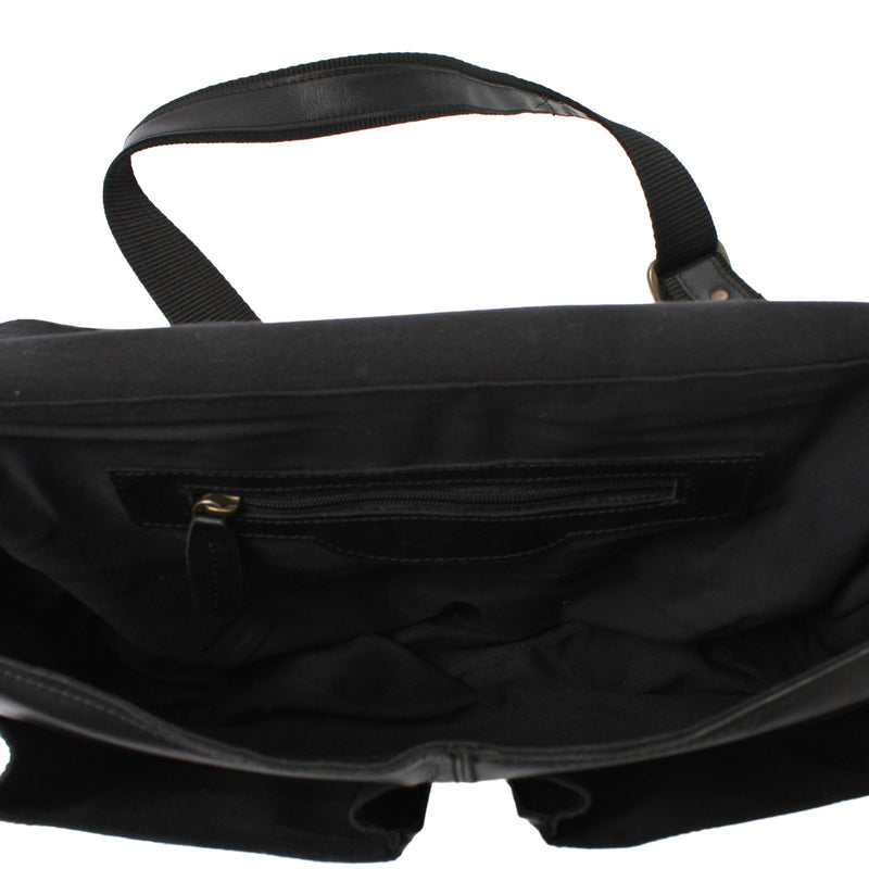 Leconi Aktentasche Businesstasche Messenger Bag Vintage Leder schwarz LE3009 Bis zu 55% Rabatt