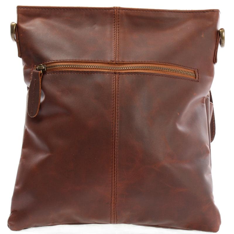 Leconi Umhängetasche Schultertasche Ledertasche Leder braun LE3084 50% Rabatt mit kostenlosem Versand