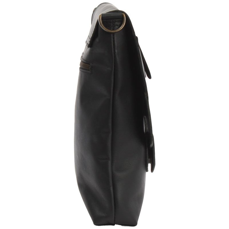 Leconi Umhängetasche Ledertasche Schultertasche Leder schwarz LE3027 Angebote