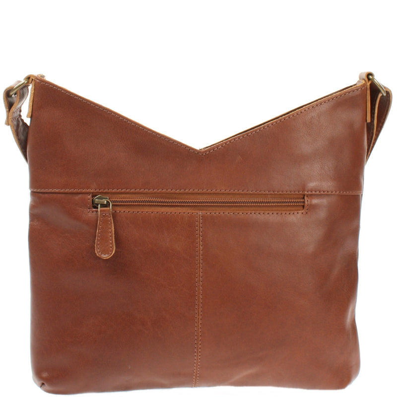 Leconi Schultertasche Umhängetasche Handtasche Leder braun LE0065 Limitierter Zeitrabatt