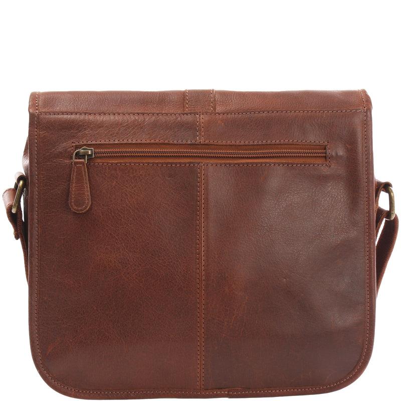 Leconi Umhängetasche Schultertasche Freizeittasche Büffelleder braun LE3085 Fabrik Onlineshop