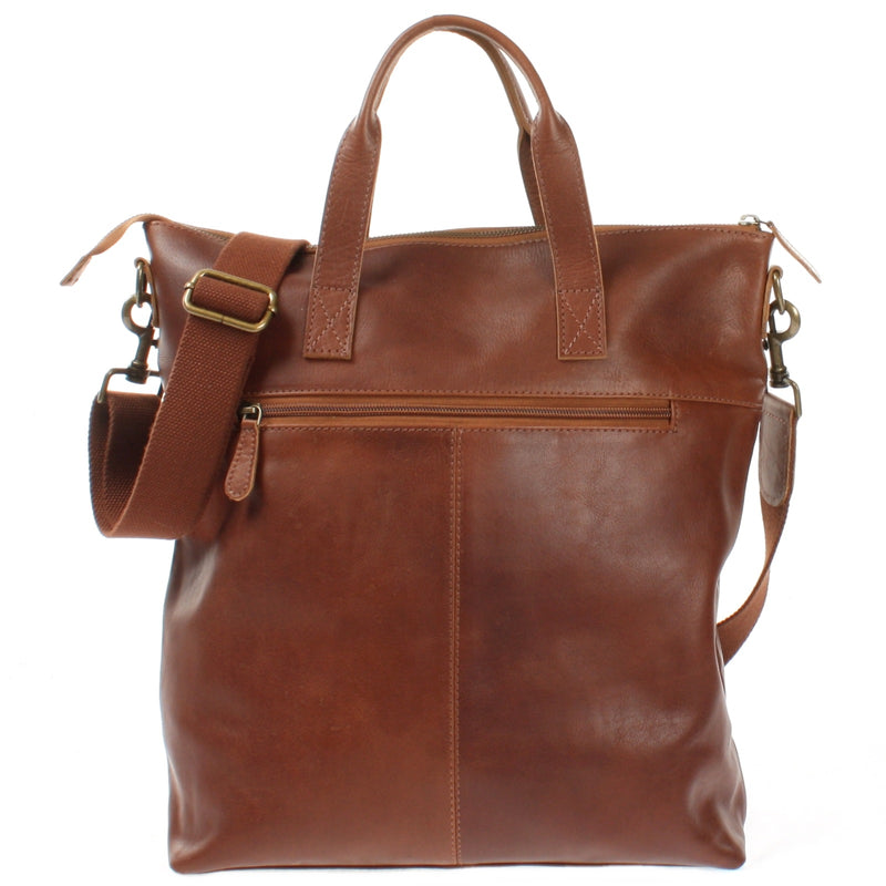 Leconi großer Shopper Henkeltasche Damentasche Leder braun LE0069 VIP-Rabatte