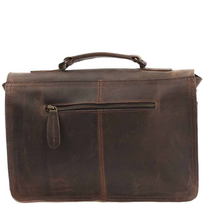 Leconi kleine Umhängetasche Schultertasche Damen Herren Leder schlamm LE3023 Neueste Stile